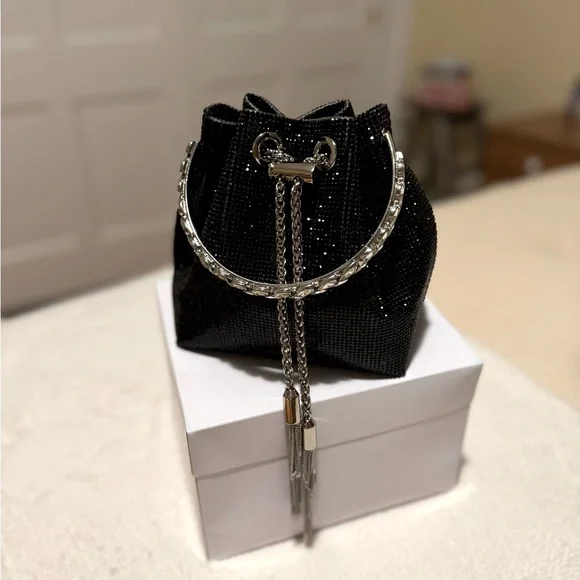 Sondra Roberts New York Lina Drawstring Evening Bag Purse - Picture 3 of 4